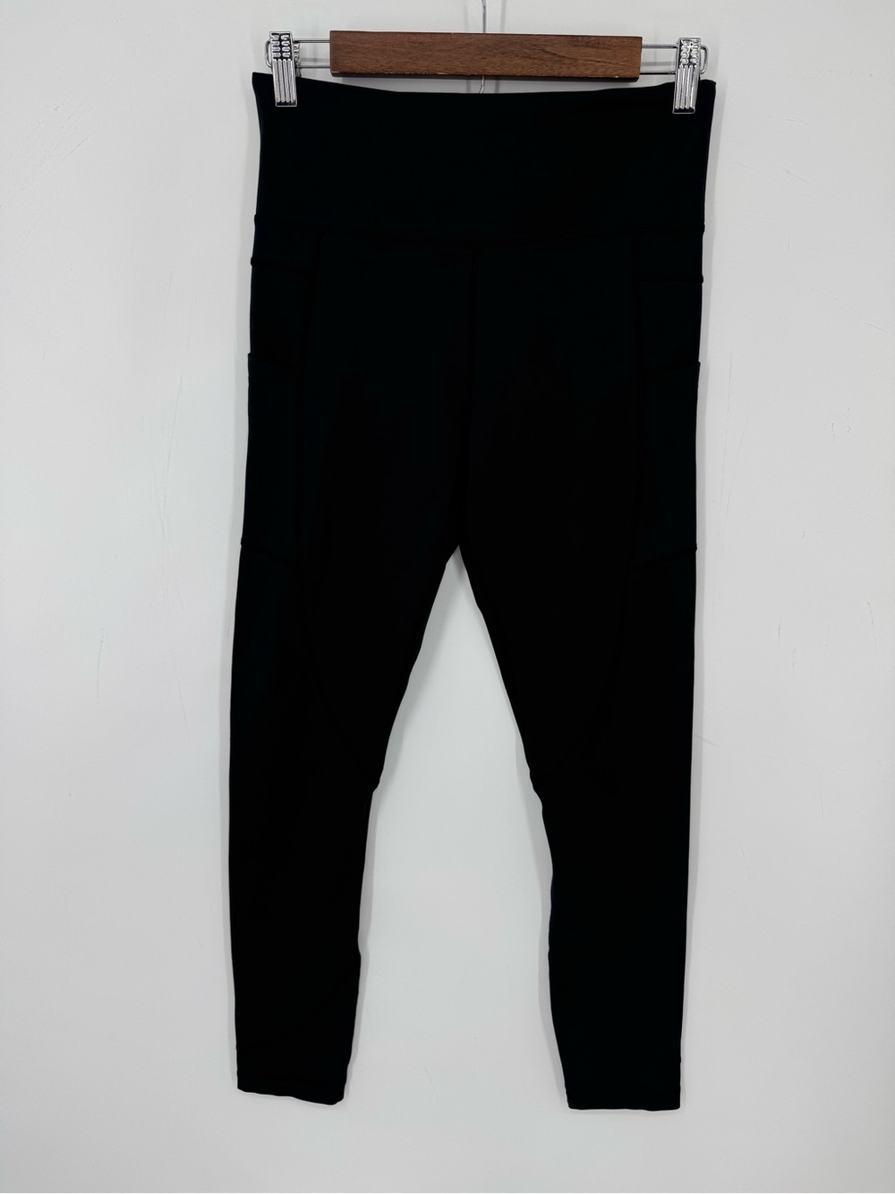 Zyia Active Black Pocket Athletic Leggings Yoga Gym Workout Athleisure Size 6-8